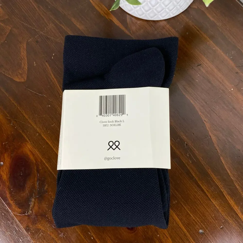 Clove Shoes Compression Socks Black Large